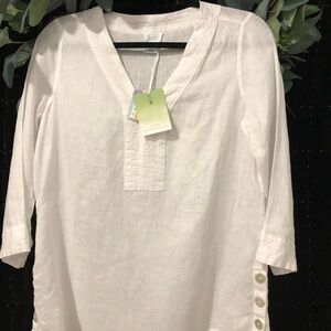 NWT! Super Cute! Sigrid Olsen Linen Top